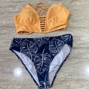 Cupshe swim top and bottom